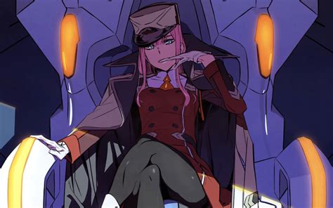 Anime Zero Two And Hiro Wallpapers Wallpaper Cave