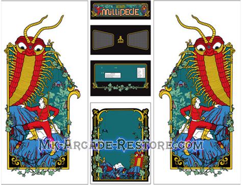 Millipede Side Art Arcade Cabinet Mk Online Store