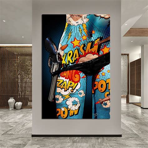 Graffiti Nude Women Body Oil Painting Posters And Prints Canvas