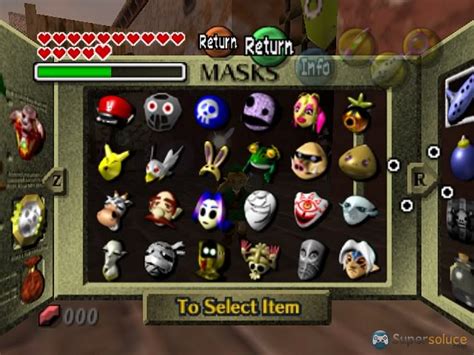 Les 24 Masques Soluce The Legend Of Zelda Majoras Mask Supersoluce