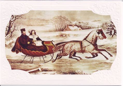 The Road Currier And Ives Christmas Card Mailbox Happiness Angee At