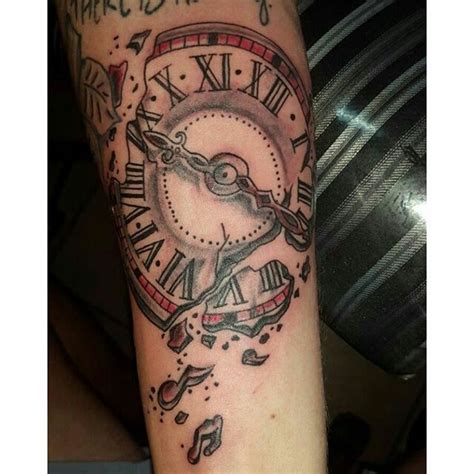 Broken Clock Tattoo