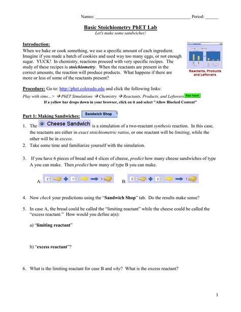 Basic stoichiometry pogil answer key | www.purblind. Basic Stoichiometry Post Lab Exercises Answers - Exercise Poster