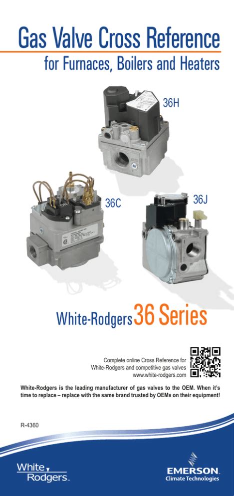 Gas Valve Cross Reference Emerson Climate Technologies