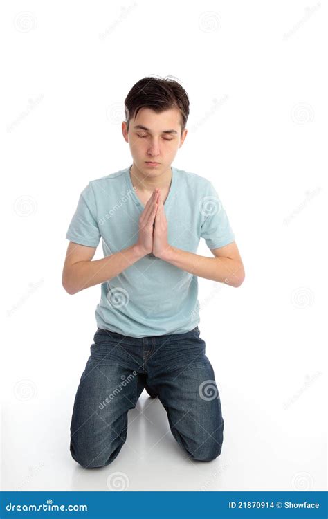 Kneeling In Prayer Stock Photo Image Of Christianity 21870914