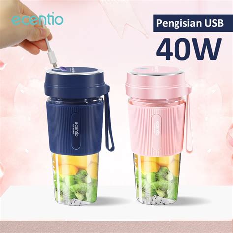 Ecentio portable Juicer blender mini blender cup Mesin Buah Juice USB