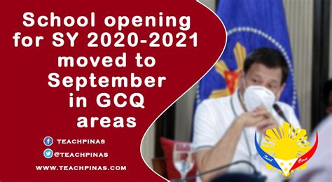 The 2021 sti guidelines will discuss this topic under the transgender and gender diverse answer: School opening for SY 2020-2021 moved to September in GCQ ...