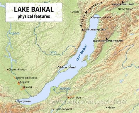 Lake Baikal Depth Map