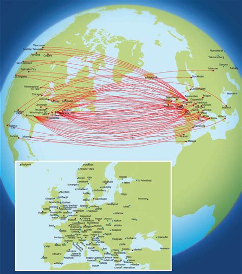 Air Route Map Of World United States Map