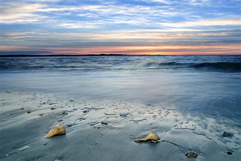 Sunrise Seascape In Topsail North Carolina Photography Print