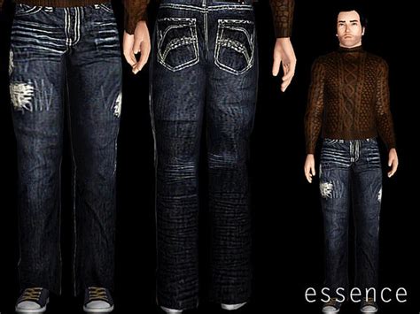 The Sims Resource Straight Ripped Jean