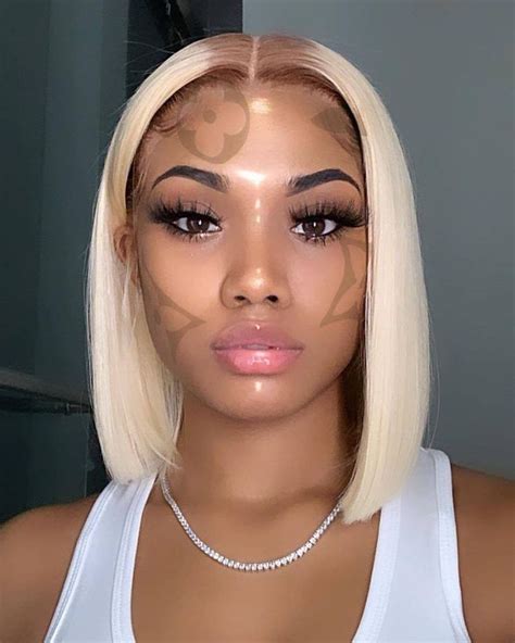 Bob Wig Blonde Hair Color X Lace Frontal Wig Blonde Bob Wig Bob Wigs Blonde Hair Color