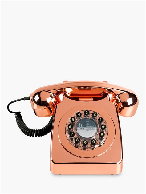 Wild And Wolf 746 1960s Corded Telephone Copper