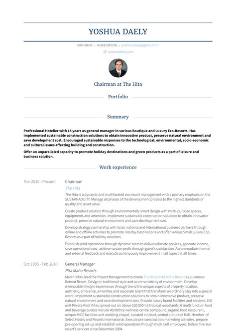 Use this example to create your new cover letter. Chair - Resume Samples and Templates | VisualCV