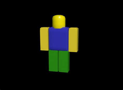 Roblox Noob Character Normal Free 3d Model Animated Cgtrader