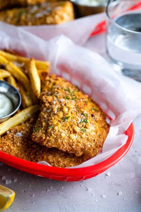 Crispy Air Fried Fish (Gluten Free Option) | Food Faith Fitness