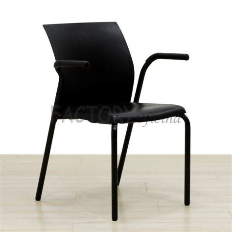Steelcase Visitor Chair Mod Eastside Made Of Black Pvc