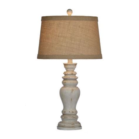 Living rooms require soft lighting to create an inviting atmosphere for your guests. Rustic Distressed Cream Table Lamp | Cream table lamps ...