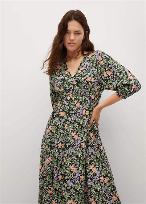 Robe à Fleurs Femme Mango France