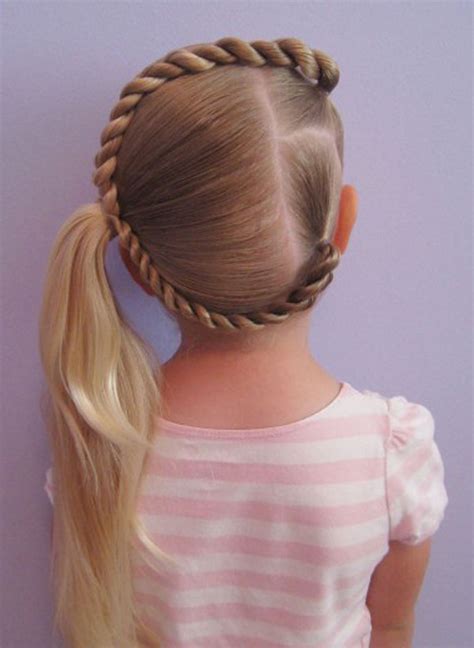 Hairstyles And Women Attire Letter Hair Fun For Little Kid