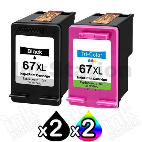 Hp 67xl Compatible Black High Yield Inkjet Cartridge 3ym57aa 240