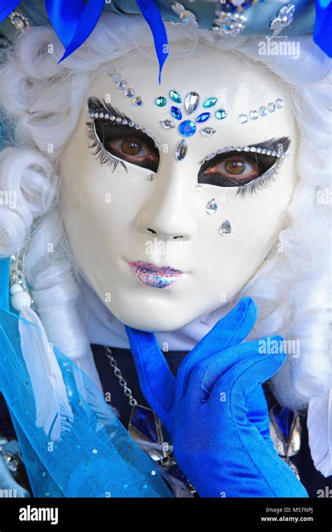 Close Up Of A Traditional Carnival Mask During The Carnival Of Venice