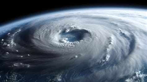 Premium Ai Image Planet Earth Hurricane Satellite View