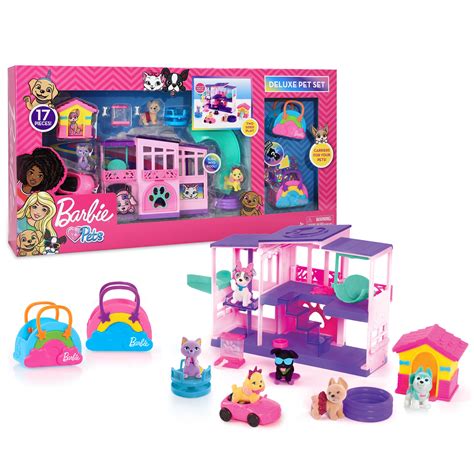 Barbie Deluxe Pet Dreamhouse 15 Piece Playset Preschool Ages 3 Up By