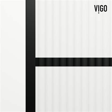 Vigo Divide Matte Black 34 In X 74 In Framed Fixed Shower Door In The