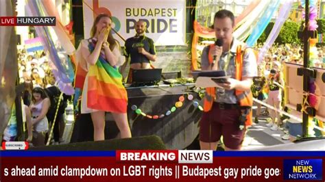 Gay Pride Budapest Gay Pride Goes Ahead Amid Clampdown On LGBT Rights