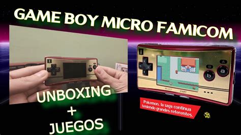 Game Boy Micro Unboxing Español Ed Famicom Gameplay Youtube