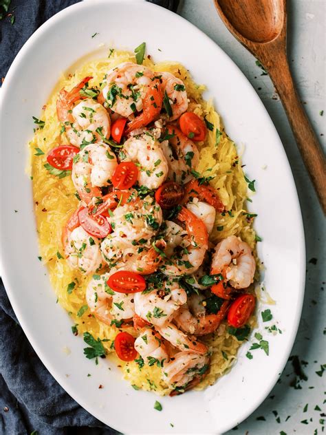 Shrimp Scampi With Spaghetti Squash Dad With A Pan
