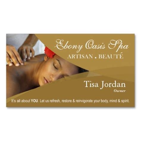 Beaut Salon Day Spa Massage Therapy Aromatherapy Business Card Templates Spa Massage Therapy