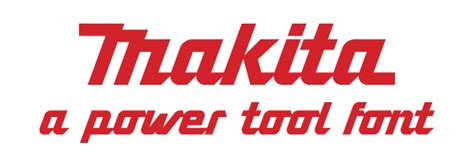 Makita - Logotype Font on Behance | Logotype, Fonts, Design classes