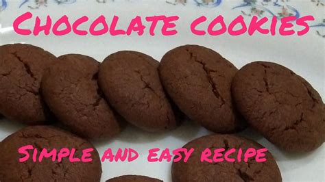 eggless chocolate cookieshomemade cookieseasy recipedelicious cookies youtube
