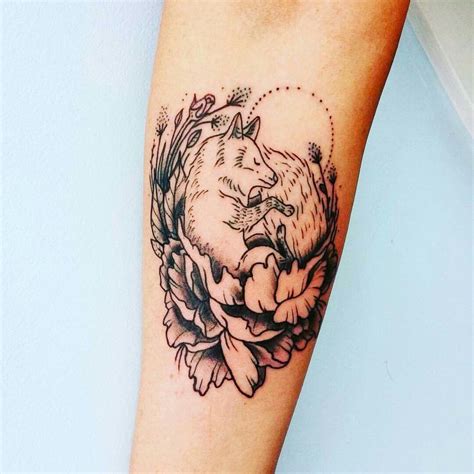 Check spelling or type a new query. Fox and flowers tattoo | Tattoos, Flower tattoos, Skull tattoo
