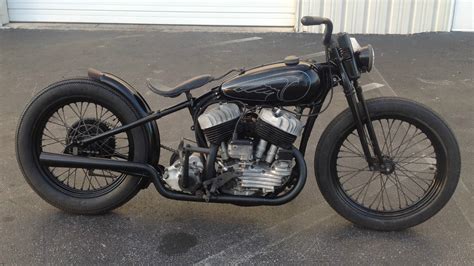 1940 Ua Ul Ulh Harley Davidson Flathead Bobber Chopper Racer