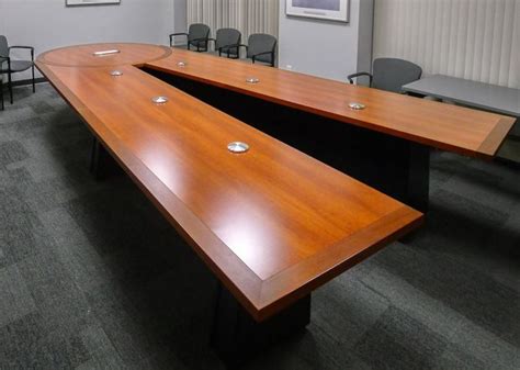 Modern Scissoring Conference Table Paul Downs Cabinetmakers