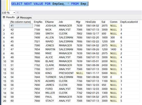 Applying Sequence To Tables In Sql Server Big Data And Sql