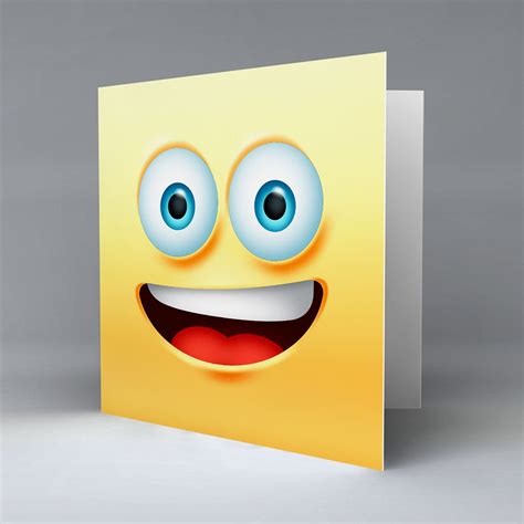 Smile Emoji Greetings Card Pureminted
