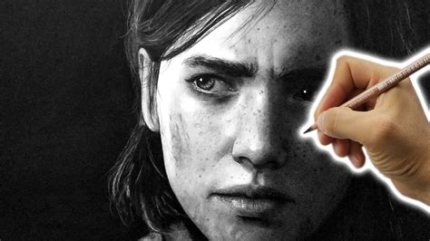 Drawing Ellie The Last Of Us 2 Realistic Drawing Time Lapse Youtube