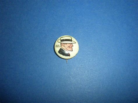 dick tracy pep premium pin pinback button kellogg cereal 1940 s rare blank back ebay