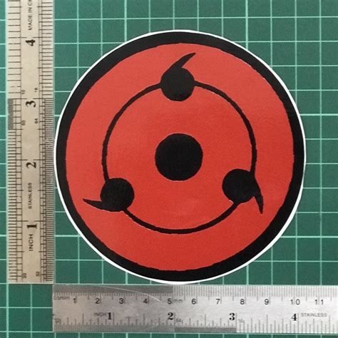 Naruto Sticker Vinyl Layers Mangekyou Sharingan Uchiha Sasuke