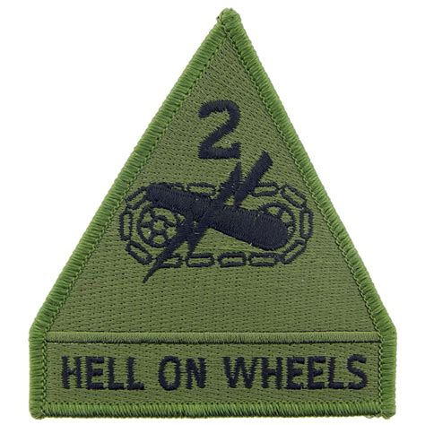 United States Army 2nd Armored Division Hell On Wheels Subdued 375