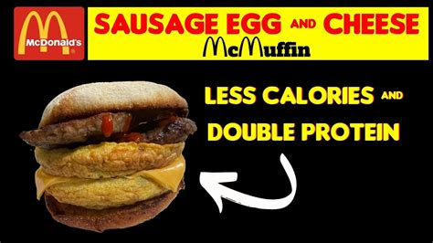 low calorie mcdonald s sausage egg and cheese mcmuffin copycat youtube