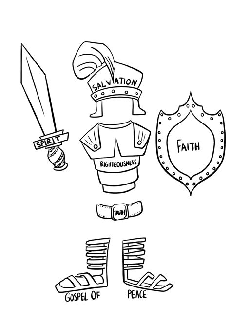 Free Armor Of God Coloring Page Coloring Page Printables Kidadl
