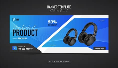 Premium Vector Banner Template For Electronic Products