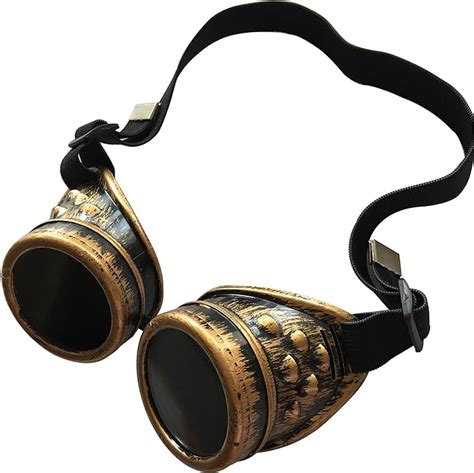 Cyber Goggles Steampunk Welding Goth Cosplay Vintage Goggles Rustic