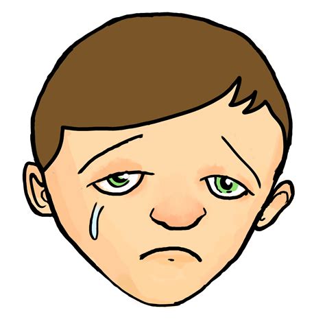 Sad Animated Boy Face Clipart Best