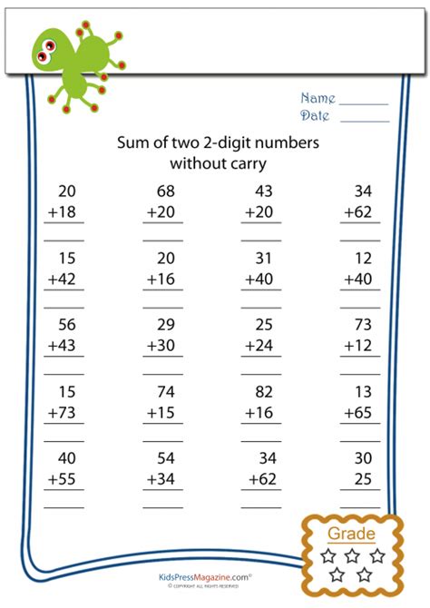 double digit addition without carry kidspressmagazinecom